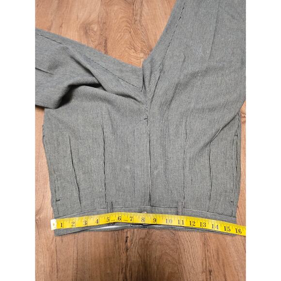 Vintage Polo Ralph Lauren Mens 31x32 Pants Checkered Pleated Gray Classic Style - Picture 13 of 16